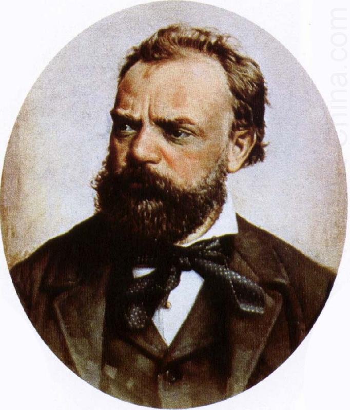 antonin dvorak the most famous czech composer of his time, johannes brahms